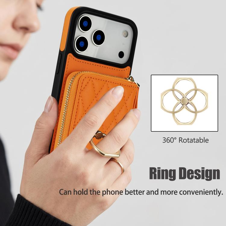 Portafoglio con cerniera e protezione RFID per iPhone 17 Pro Max