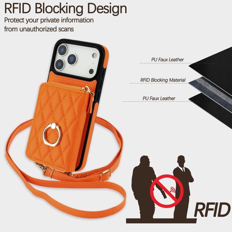 Portafoglio con cerniera e protezione RFID per iPhone 17 Pro Max