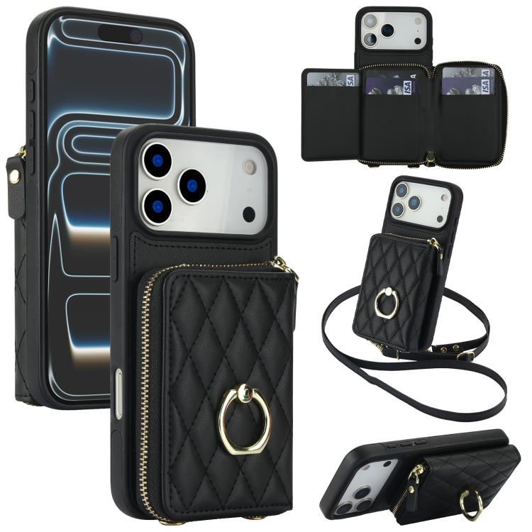 Portafoglio con cerniera e protezione RFID per iPhone 17 Pro Max