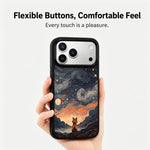 Custodia magnetica in silicone per telefono con stampa colorata, For iPhone 18 Pro Max / 17 Pro Max
