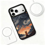 Custodia magnetica in silicone per telefono con stampa colorata, For iPhone 18 Pro / 17 Pro