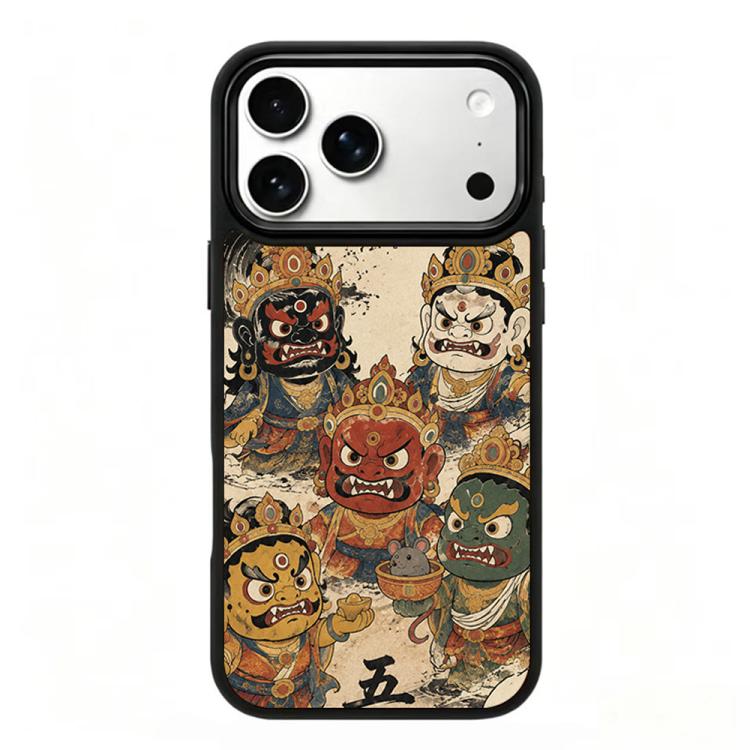 Custodia magnetica in silicone per telefono con stampa colorata, For iPhone 18 Pro / 17 Pro