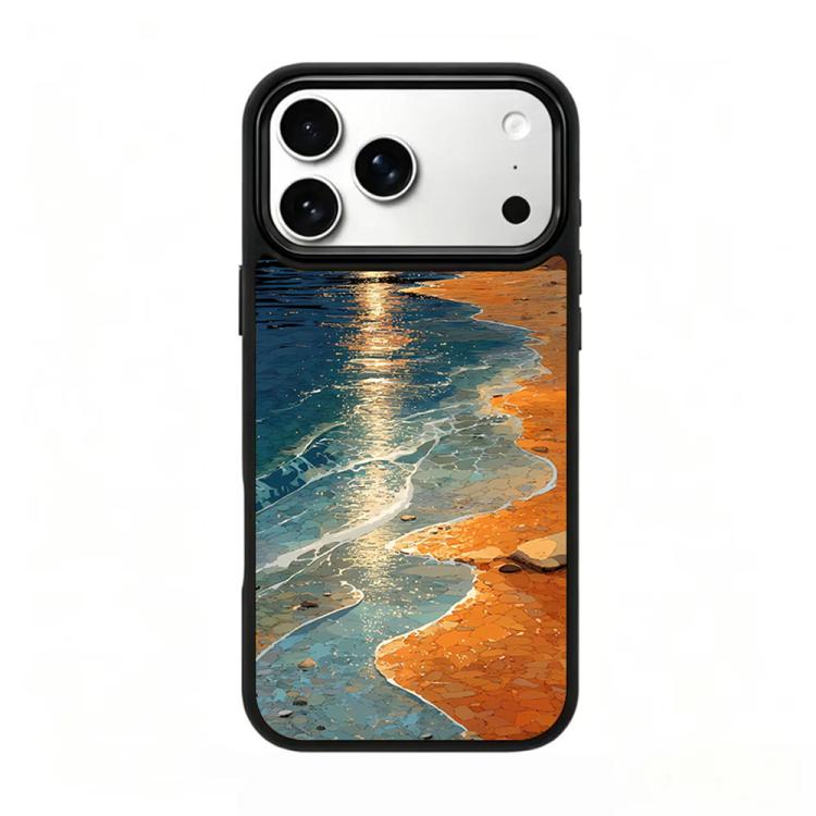 Custodia magnetica in silicone per telefono con stampa colorata, For iPhone 18 Pro / 17 Pro
