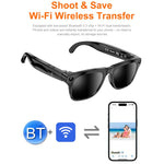 Occhiali intelligenti XK One Pro con intelligenza artificiale per la traduzione automatica, fotocamera HD da 8 MP, registrazione video, trasmissione Wi-Fi e assistente vocale AI., 8MP Camera
