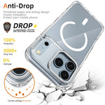 Custodia ibrida PC TPU con magnete per iPhone 17 Pro Max