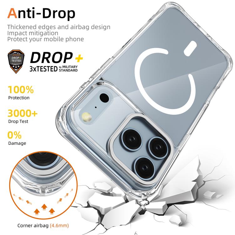 Custodia ibrida PC TPU con magnete per iPhone 17 Pro Max