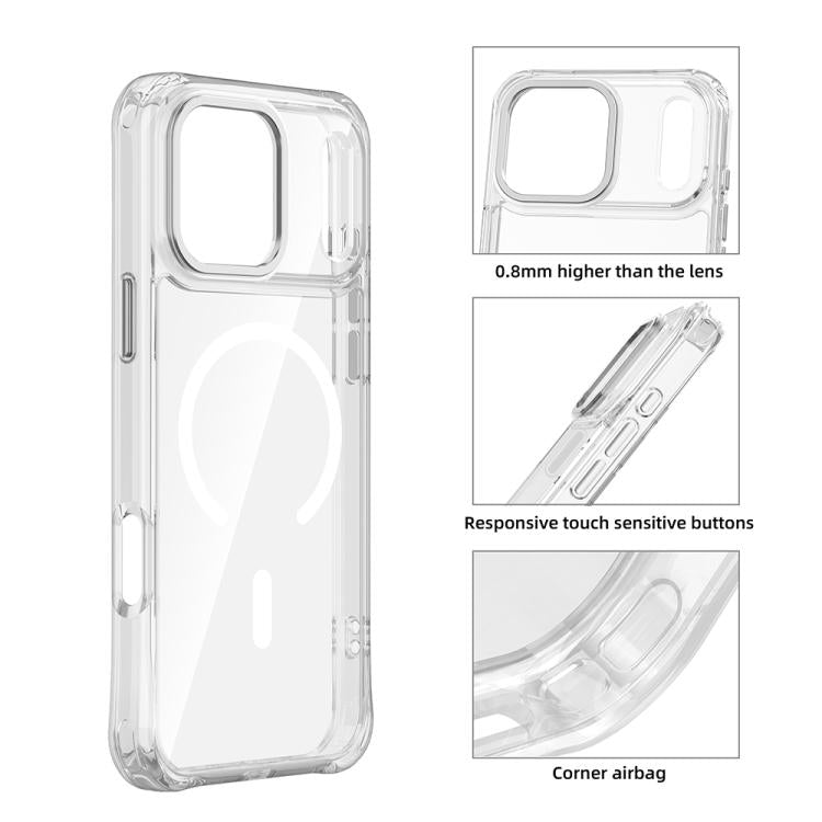 Custodia ibrida PC TPU con magnete per iPhone 17 Pro Max