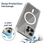 Custodia ibrida PC TPU con magnete per iPhone 16 Pro Max
