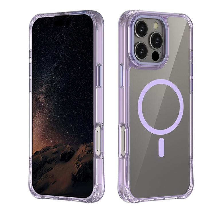 Custodia ibrida PC TPU con magnete per iPhone 16 Pro Max