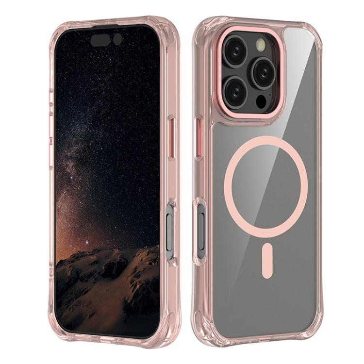 Custodia ibrida PC TPU con magnete per iPhone 16 Pro Max