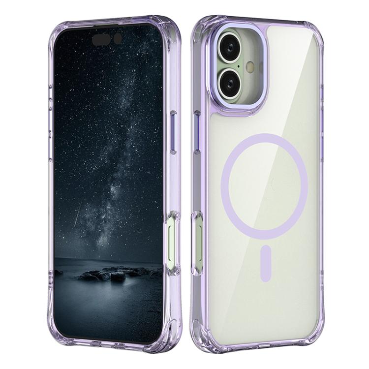 Custodia ibrida PC TPU con magnete per iPhone 16 Pro Max
