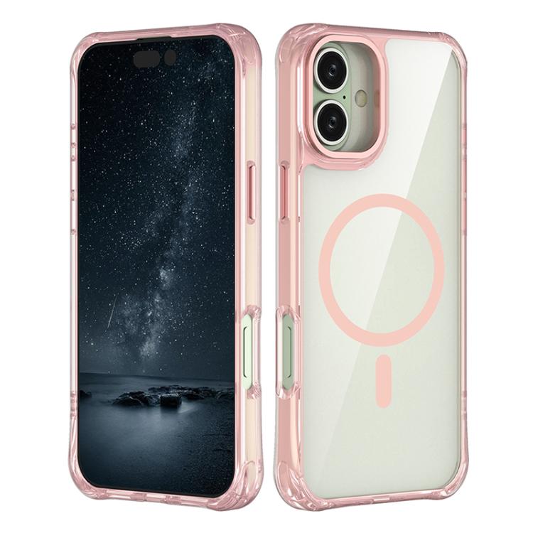 Custodia ibrida PC TPU con magnete per iPhone 16 Pro Max