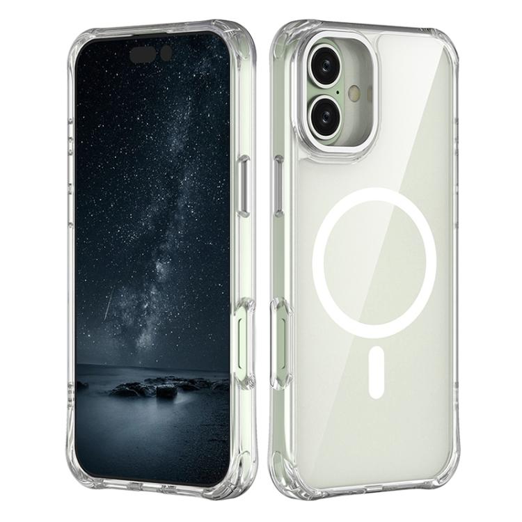 Custodia ibrida PC TPU con magnete per iPhone 16 Pro Max