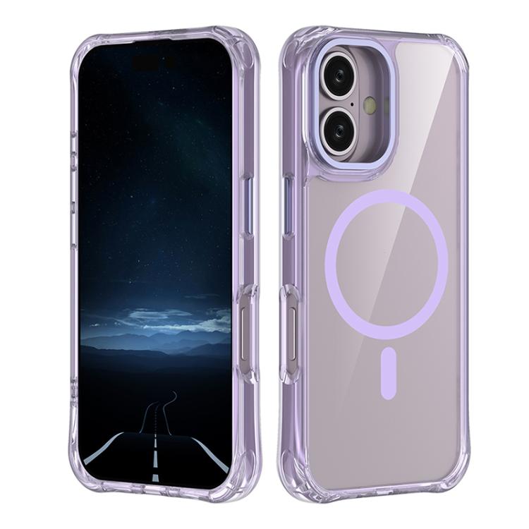 Custodia ibrida PC TPU con magnete per iPhone 16 Pro Max