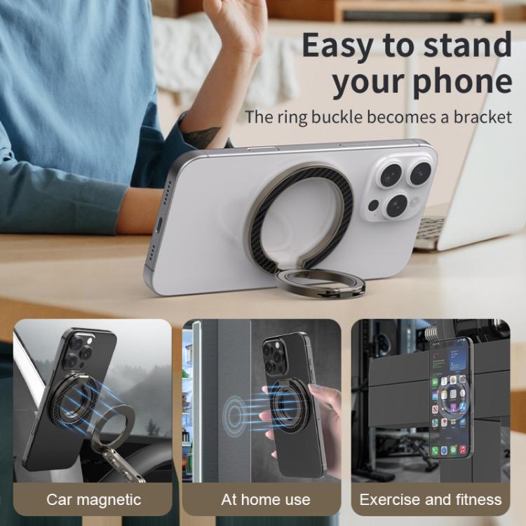 Supporto telefono magnetico con anello e rotazione 360°