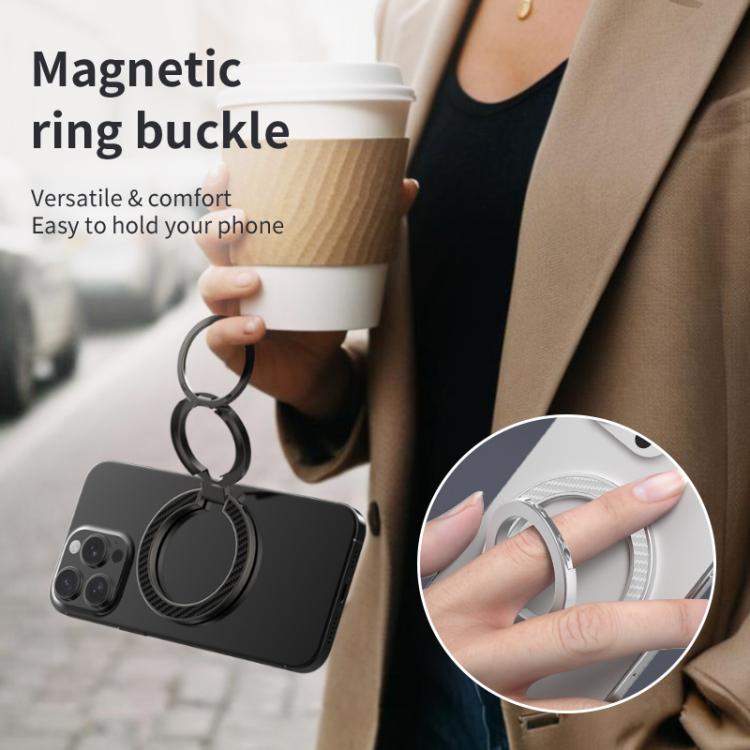 Supporto telefono magnetico con anello e rotazione 360°