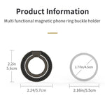 Supporto telefono magnetico con anello e rotazione 360°