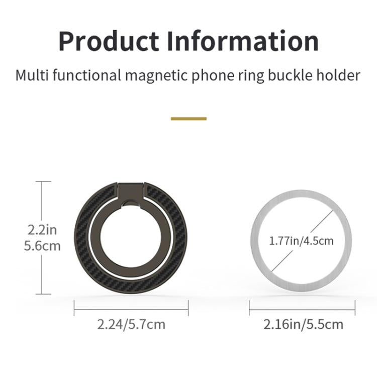 Supporto telefono magnetico con anello e rotazione 360°
