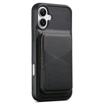 Custodia portafoglio magnetica con porta carte per iPhone 16 Plus