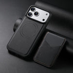 Custodia portafoglio magnetica con porta carte per iPhone 16 Plus