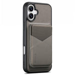 Custodia portafoglio magnetica con porta carte per iPhone 16 Plus