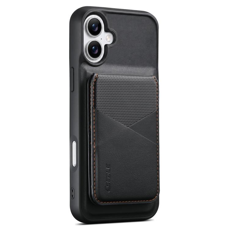 Custodia portafoglio magnetica con porta carte per iPhone 16 Plus