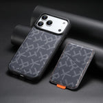 Custodia magnetica con porta carte per iPhone 15 Pro Max