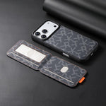 Custodia magnetica con porta carte per iPhone 15 Pro Max