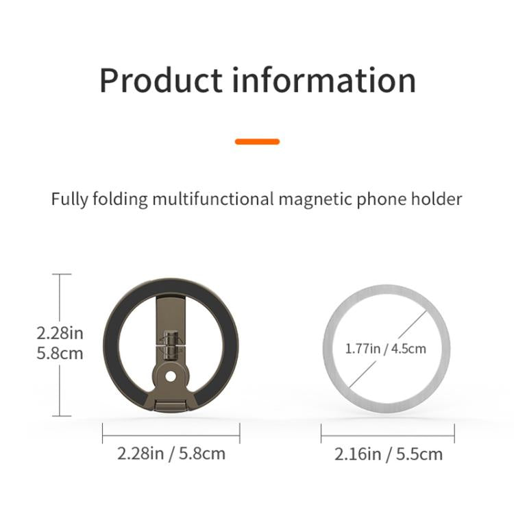 Supporto magnetico per telefono a doppia faccia 360°