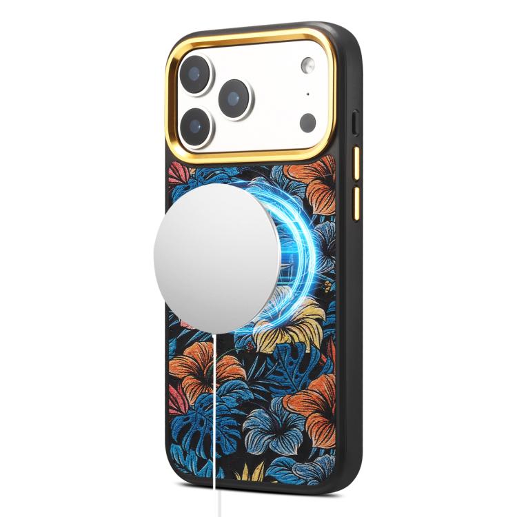 Custodia magnetica con motivo etnico per iPhone 17 Pro Max