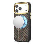 Custodia magnetica con motivo etnico per iPhone 17 Pro Max