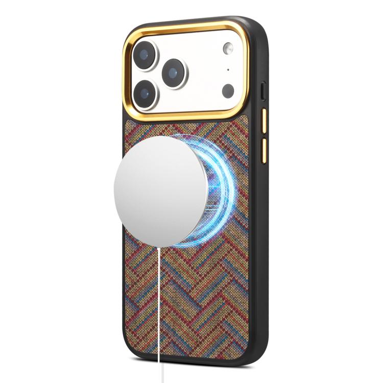 Custodia magnetica con motivo etnico per iPhone 17 Pro Max