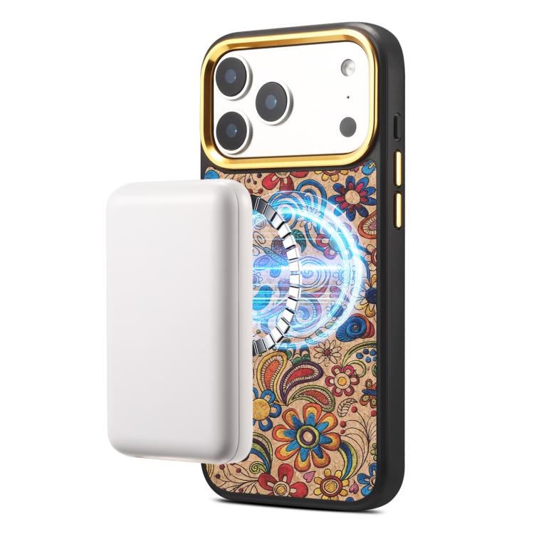 Custodia magnetica con motivo etnico per iPhone 17 Pro Max