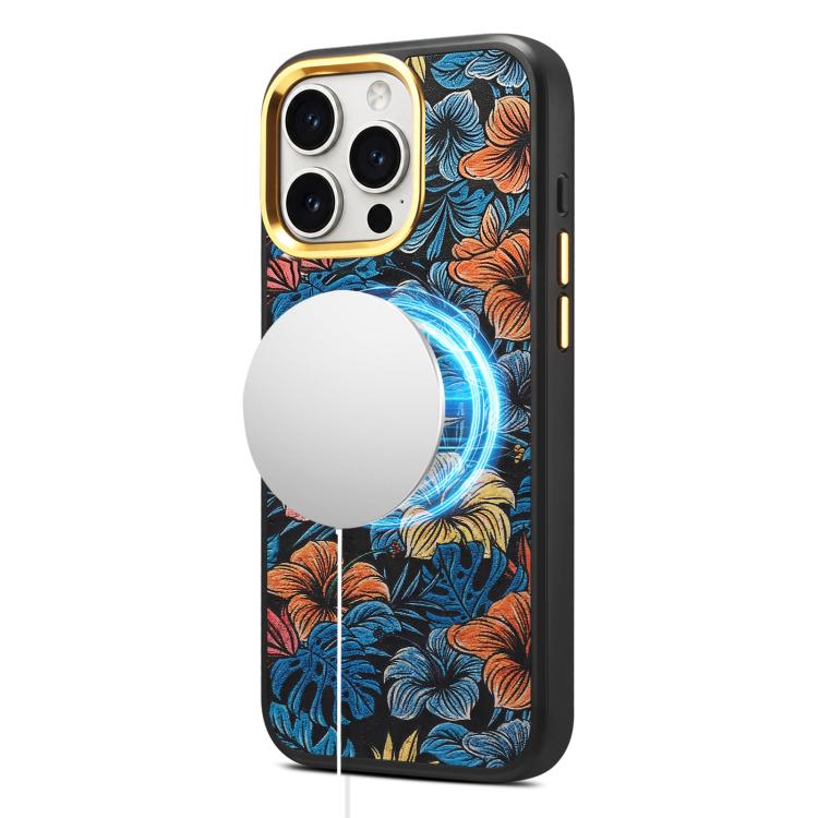 Custodia magnetica con motivo etnico per iPhone 17 Pro Max