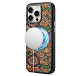 Custodia magnetica con motivo etnico per iPhone 17 Pro Max
