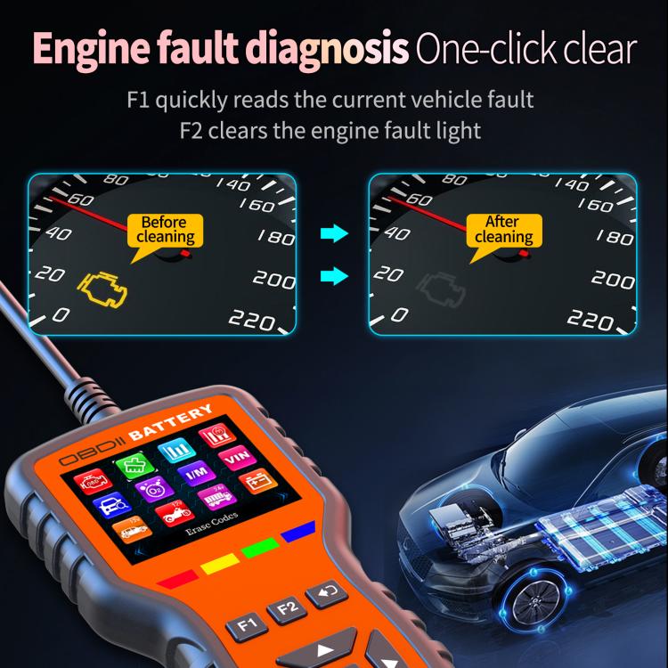 K2 Pro Strumento diagnostico OBDII auto con tester batteria