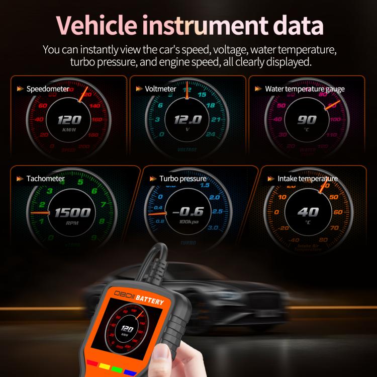 K2 Pro Strumento diagnostico OBDII auto con tester batteria