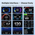 P27 Tachimetro multifunzione LCD HD OBD2 GPS auto