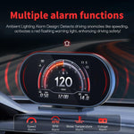 P27 Tachimetro multifunzione LCD HD OBD2 GPS auto