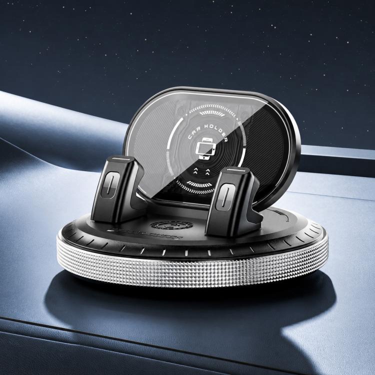 Supporto auto universale per telefono con ventosa e base girevole