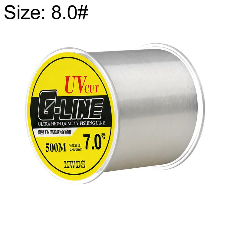 Filo da pesca in nylon monofilo 500 m 8.0#