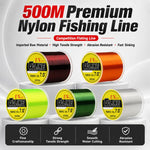 Filo da pesca in nylon monofilo 500 m 0.8# 1.0# 1.2# 1.5#