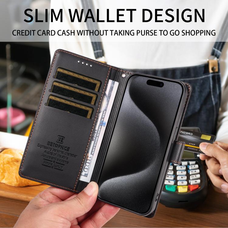 Custodia portafoglio in ecopelle vegana per iPhone 11 Pro Max