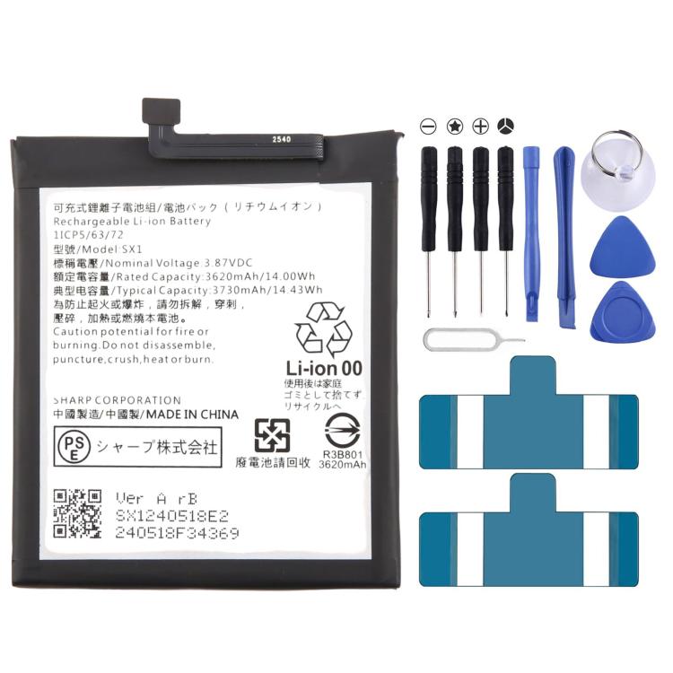 Batteriabatteriapila, For Sharp AQUOS Wish 1/AQUOS Wish 2 3730mAh SX1, For Sharp Aquos Zero6 A102SH 3890mAh UBATIA307AFN2, For Sharp Aquos X 3900mAh UBATIA281AFN1, For Sharp Aquos 315 2530mAh HE315, For Sharp AQUOS Xx mini 303SH 3000mAh UBATIA228AFN1  ...
