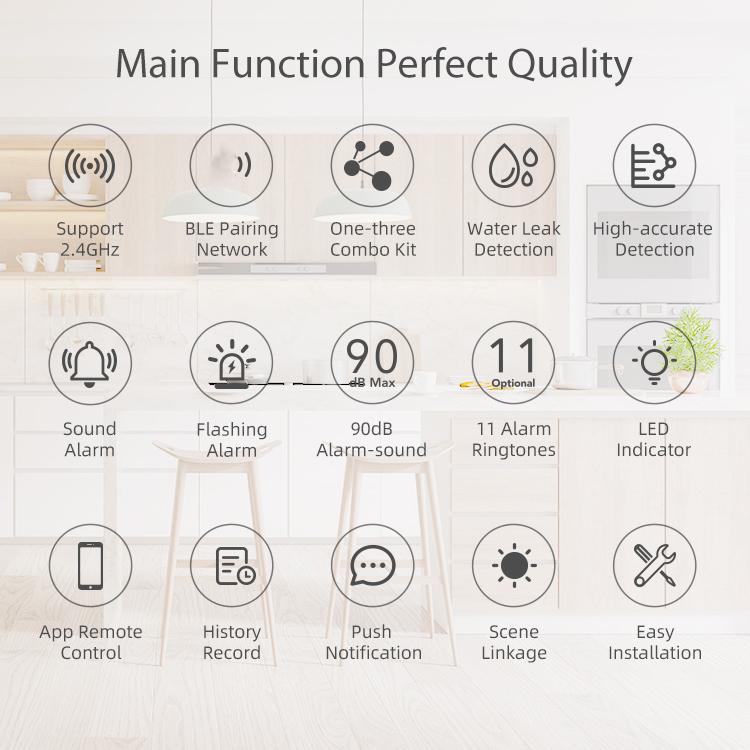 Kit allarme perdite acqua NEO con Wi-Fi 2,4 GHz