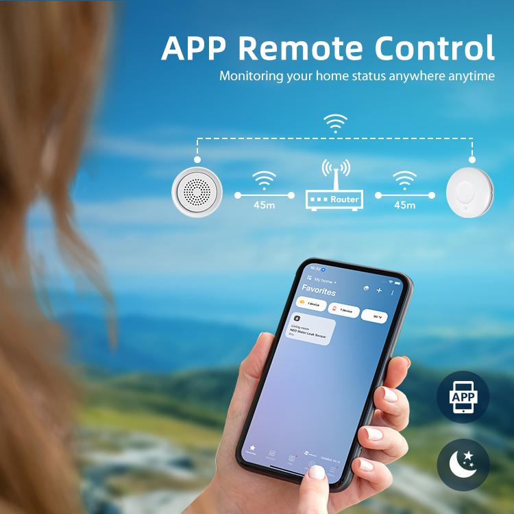 Kit allarme perdite acqua NEO con Wi-Fi 2,4 GHz