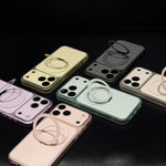 Custodia magnetica in silicone per iPhone 13 con supporto 360°