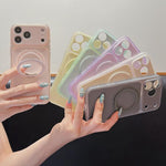 Custodia magnetica in silicone liquido per iPhone 14 e 15