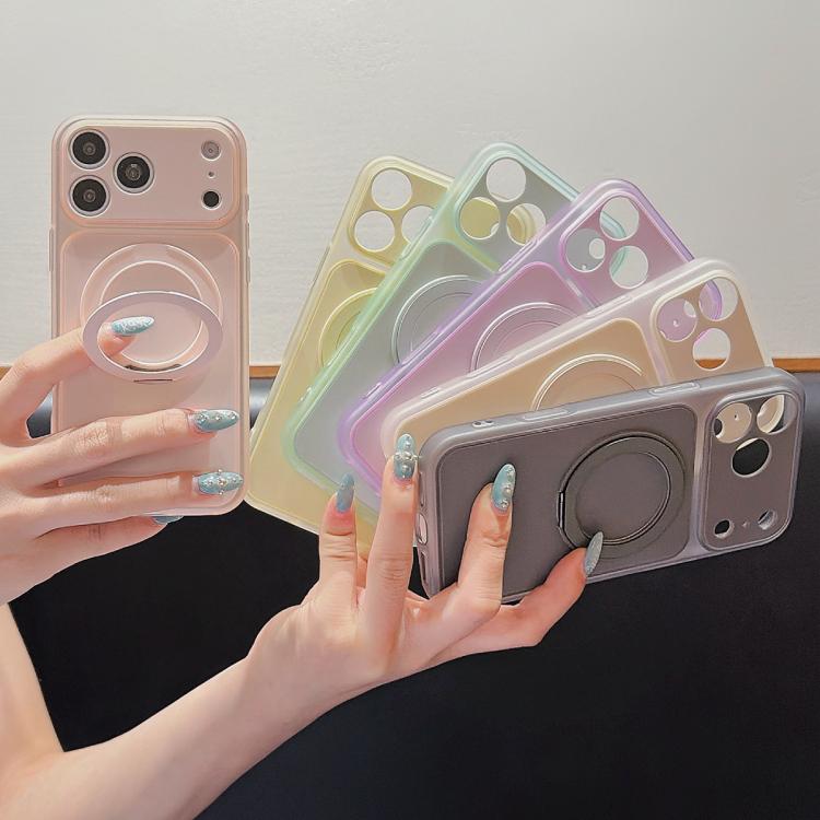 Custodia magnetica in silicone liquido per iPhone 14 e 15