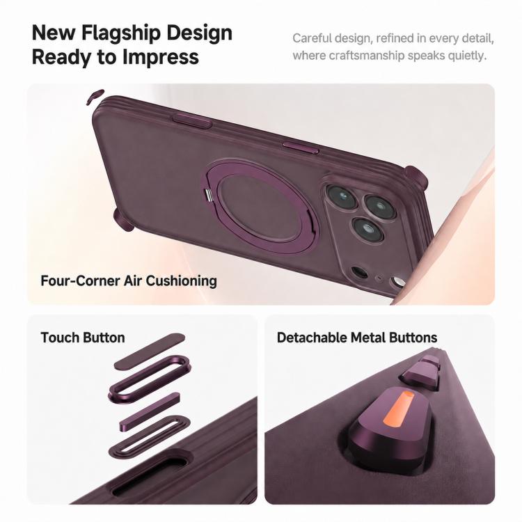 Custodia magnetica per iPhone 18 Pro con supporto antiscivolo